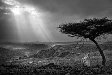 Embracing Shadows: A Journey Through Ethiopian Landscapes in Black and White